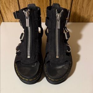 Dr. Martens Black Gladiator Sandals